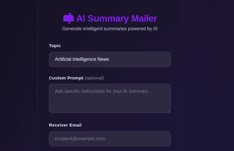 AI Research and News Summarizer